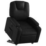 vidaXL Fauteuil inclinable électrique noir similicuir