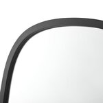 Miroir mural ovale 70 x 50 cm noir mat 03_0007896