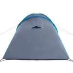 vidaXL Tente familiale à dôme 6 personnes bleu imperméable