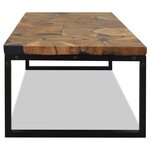 vidaXL Table basse Teck Résine 110x60x40 cm