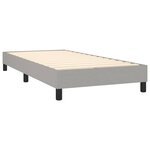 vidaXL Sommier à lattes de lit avec matelas et LED Gris clair 90x190cm