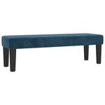 vidaXL Sommier à lattes de lit et matelas Bleu foncé 140x200cm Velours