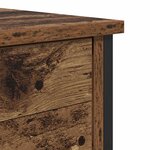 vidaXL Cabinet de chevet avec tiroir 2 Pièces Bois ancien 40 x 42 x 60 cm