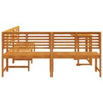 vidaXL Ensemble de dining de jardin en bois d'acacia 4 pièces