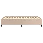 vidaXL Cadre de lit sans matelas cappuccino 120x200 cm similicuir