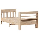 vidaXL Cadre de lit sans matelas 90x190 cm bois de pin massif