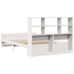 vidaXL Lit bibliothèque sans matelas blanc 120x200 cm bois pin massif