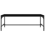 vidaXL Table basse Noir 100x50x35 cm Bois d'ingénierie