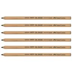 Crayon Pitt Oil Base Noir Dur N° 4 x 6 FABER-CASTELL