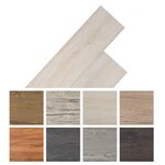 vidaXL Dalles de plancher PVC autoadhésif blanc chêne classique