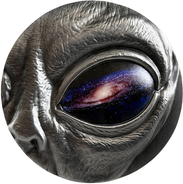 Monnaie ALIEN EYE 2 Oz Argent 2000 Francs Cameroon 2026 (PRÉCOMMANDE)