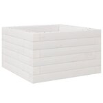 vidaXL Jardinière blanc 40x40x23 cm bois de pin massif