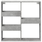vidaXL Armoire murale gris béton 80x15x80 cm bois d'ingénierie