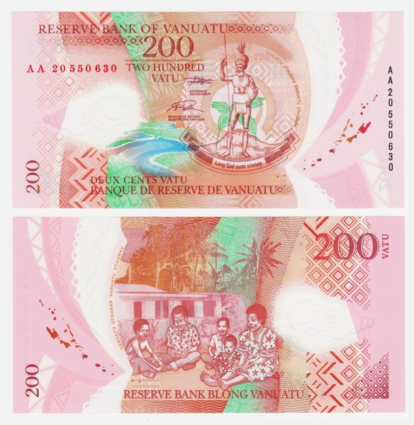 Billet de Collection 200 vatu 2020 Vanuatu - Neuf - P12