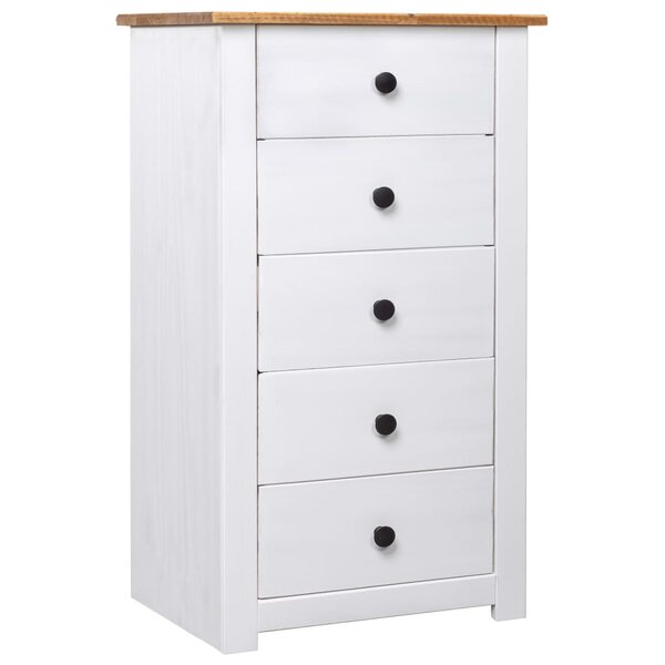vidaXL Buffet Blanc 46x40x89 cm Pin Gamme Panama