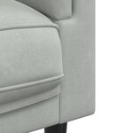 vidaXL Ensemble de canapés 2 Pièces avec coussins gris clair velours