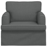 vidaXL Canapé Gris foncé 84 x 80 x 85 cm tissu