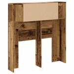 vidaXL Armoire de tête de lit vieux bois 100x18 5x102 5 cm