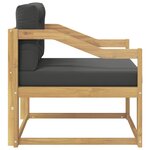 vidaXL Sofa de milieu extérieur Polyester Blanc