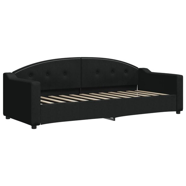 vidaXL Lit de repos noir 80x200 cm tissu