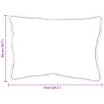 vidaXL Oreillers 2 Pièces Blanc 50 x 75 cm 85gsm 100  polyester