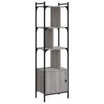 vidaXL Bibliothèque avec porte sonoma gris 44 5x30x154 5 cm