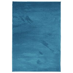 vidaXL Tapis OVIEDO à poils courts turquoise 160x230 cm