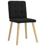 vidaXL Chaises à manger lot de 2 noir tissu