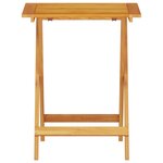 vidaXL Ensemble bistro pliant 3 Pièces Marron Bois d'Acacia Massif