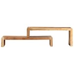 vidaXL Meubles TV 2 Pièces Bois d'acacia massif