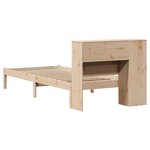 vidaXL Lit bibliothèque sans matelas 90x200 cm bois de pin massif