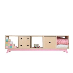 Meuble de rangement NABOSKY rose 1x5