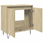 vidaXL Armoire de bain chêne sonoma 58x33x60 cm bois d'ingénierie