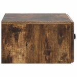 vidaXL Cabinet de chevet mural 2 pc Chêne fumé 49 x 34 5 x 20 cm