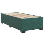 vidaXL Sommier à lattes de lit avec matelas Vert foncé 90x200 cm