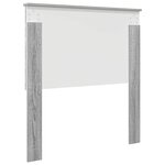 vidaXL Tête de lit Gris Sonoma 100 cm Bois d'ingénierie