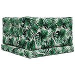 vidaXL Coussin de canapé d'extérieur 3 Pièces Motif feuille Polyester