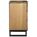 vidaXL Chevet - Dimensions : 50x33x60 cm en bois de manguier massif.