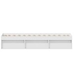 vidaXL Cadre de lit sans matelas blanc 90x190 cm