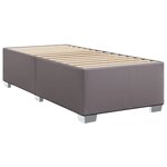 vidaXL Cadre de lit Gris 90x190 cm Similicuir