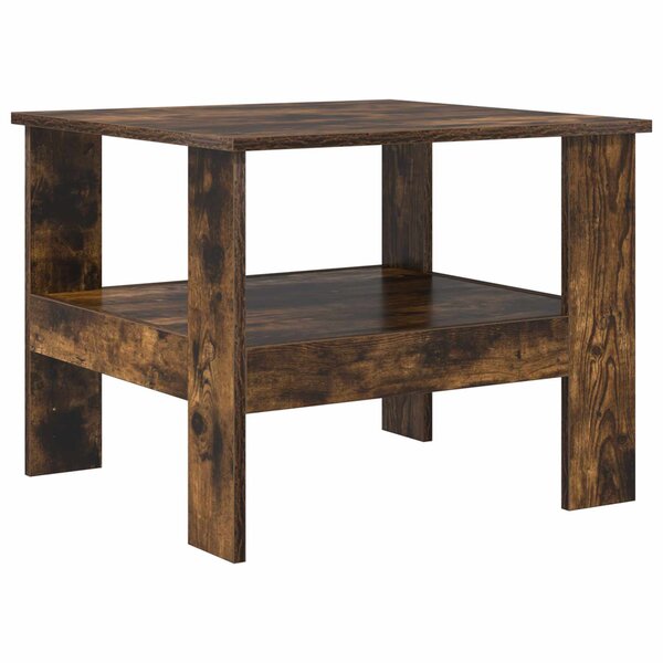 vidaXL Table basse Chêne fumé 57 x 55 x 45 cm Bois d'ingénierie