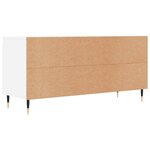vidaXL Meuble TV blanc 104x35x50 cm bois d'ingénierie
