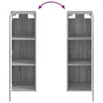 vidaXL Cabinet de Salle de Bain Mural Sonoma gris 33 x 34 5 x 100 cm