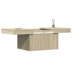 vidaXL Table basse chêne sonoma 80x55x40 cm bois d'ingénierie