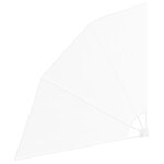 vidaXL Écran de confidentialité pour balcon Blanc 140 x 140 cm tissu