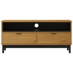 vidaXL Meuble TV FLAM 110x40x50 cm bois massif de pin
