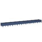 vidaXL Jardinière avec piquets bleu gris 362 5x42 5x28 5 cm PP