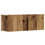 vidaXL Ensemble de meuble TV mural 2 Pièces vieux bois bois d'ingénierie