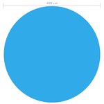 vidaXL Couverture de piscine ronde 488 cm PE Bleu
