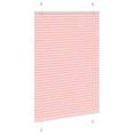 vidaXL Store plissé rose 90x150 cm largeur du tissu 89 4 cm polyester
